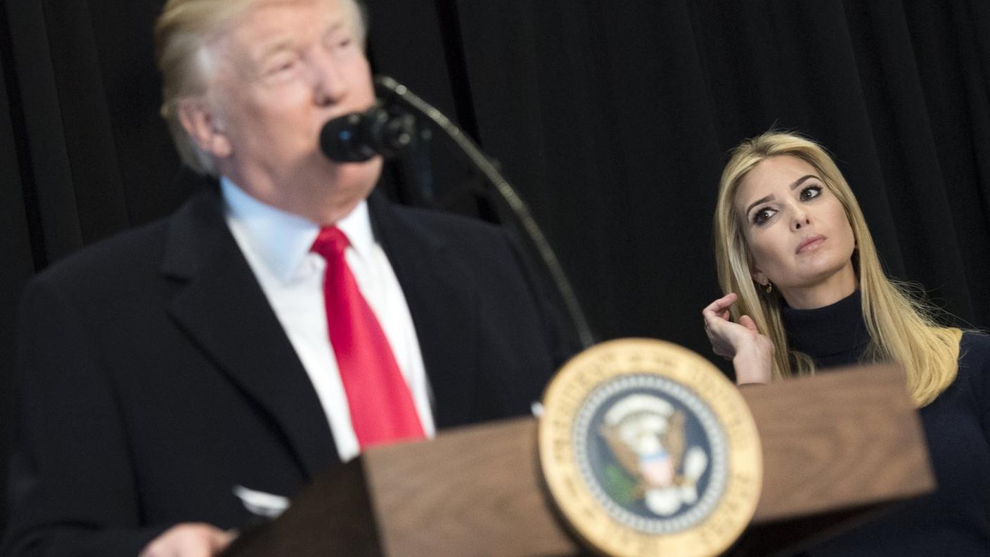 Ivanka al fianco di papà