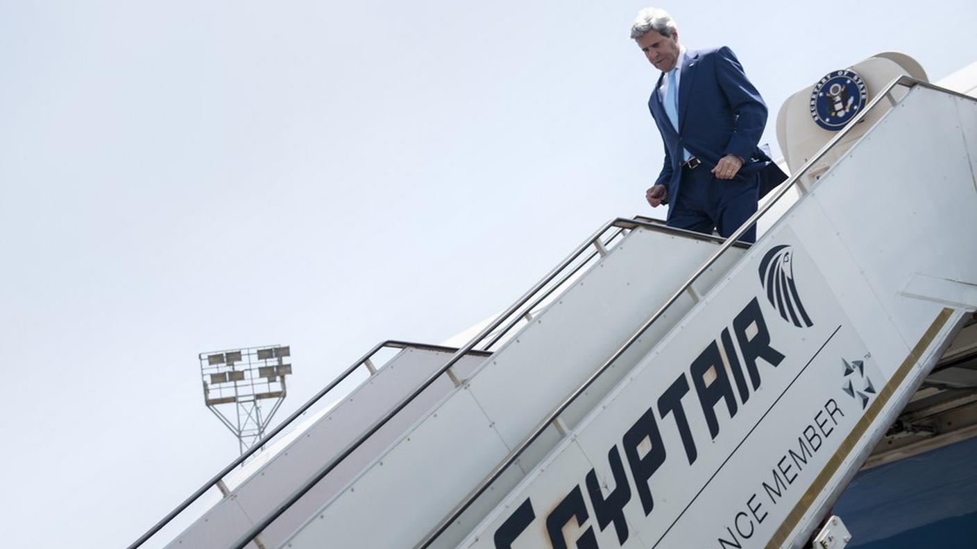 L'arrivo del segretario di Stato statunitense al Cairo