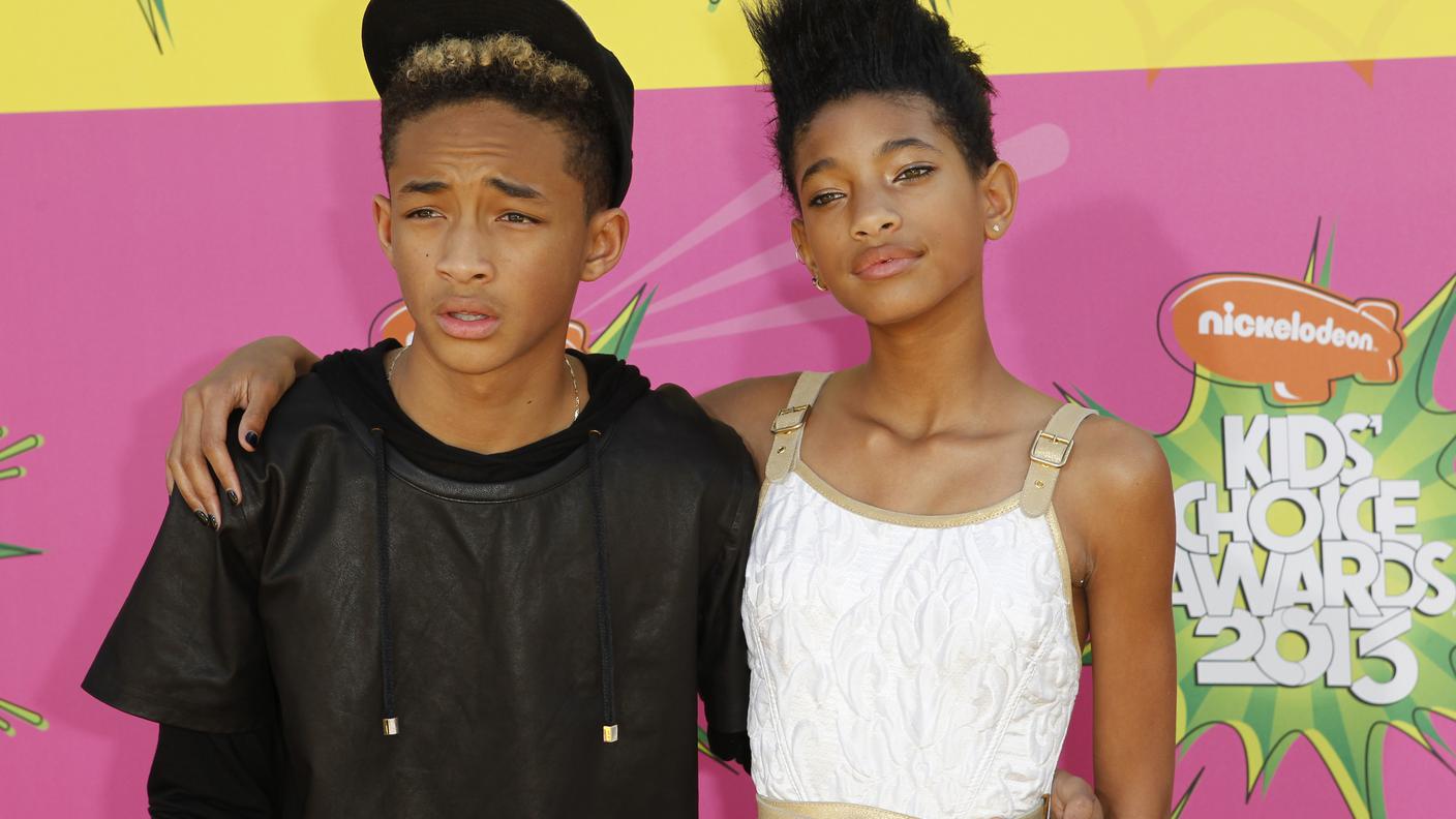 Willow con il fratello Jaden