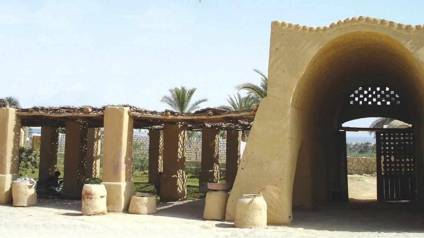 L'entrata della scuola di ceramica di Tunis fondata dalla svizzera Evelyne Porret