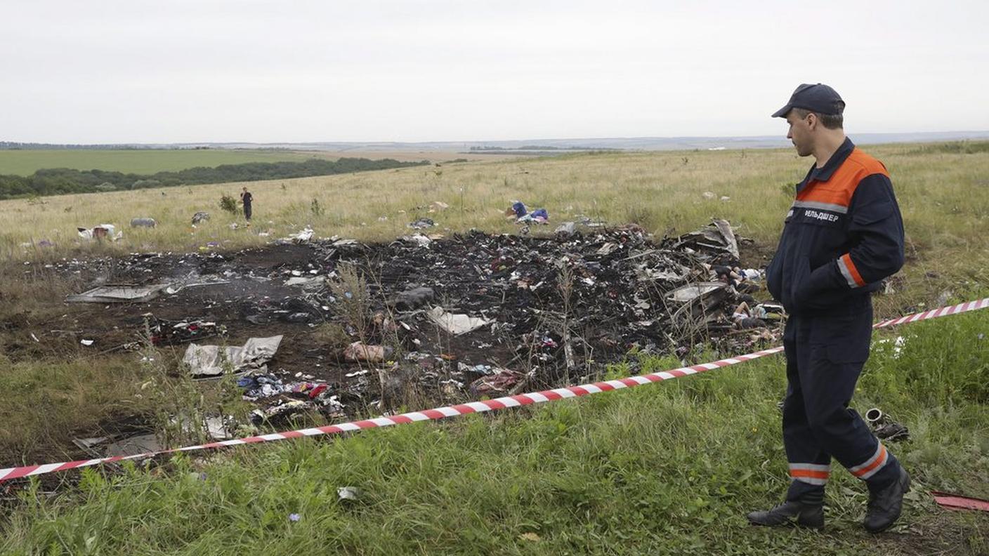 La zona dov'è caduto il Boeing 777 della Malaysia Airlines