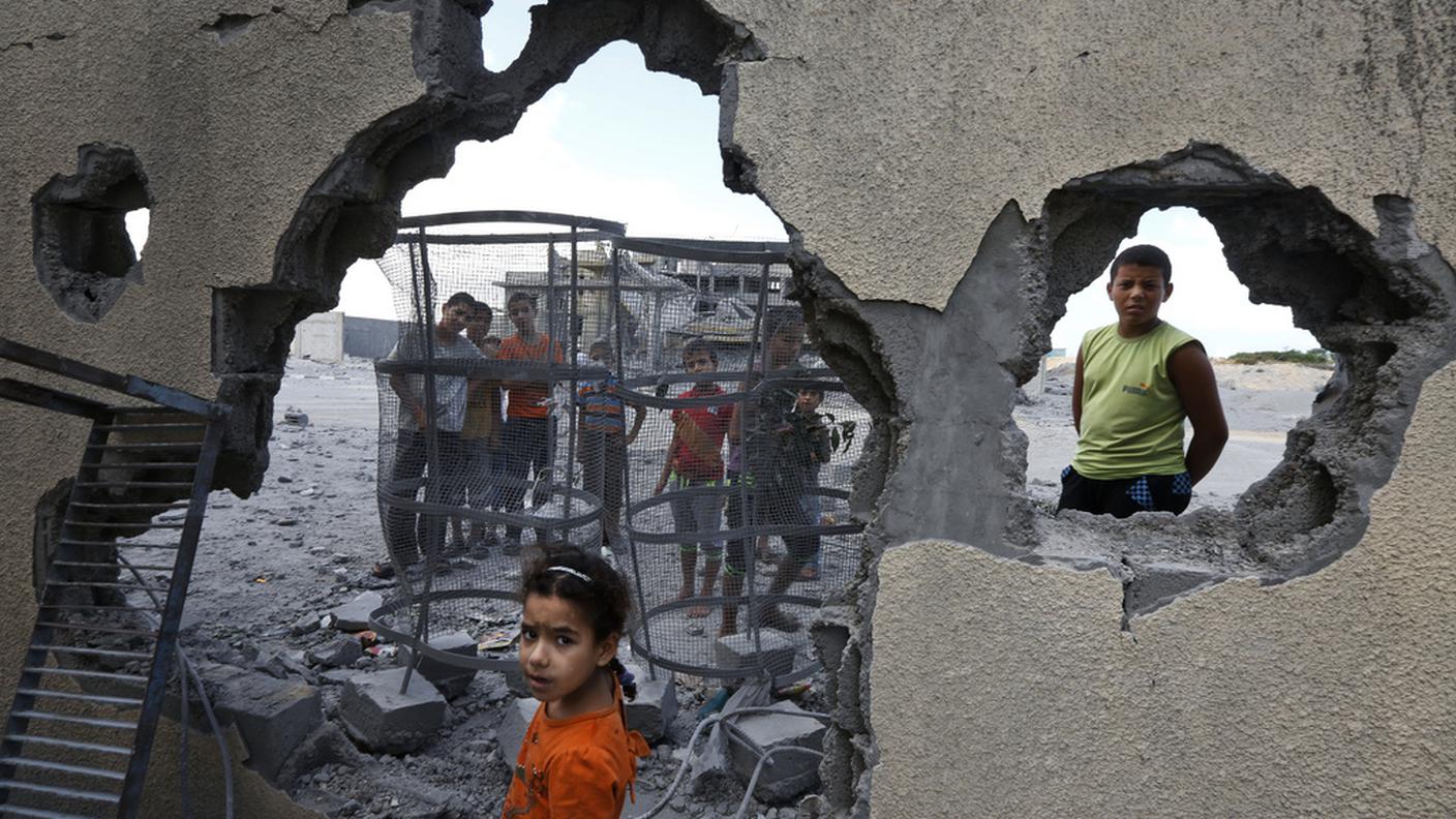 Ruderi a Rafah, nel sud della Striscia