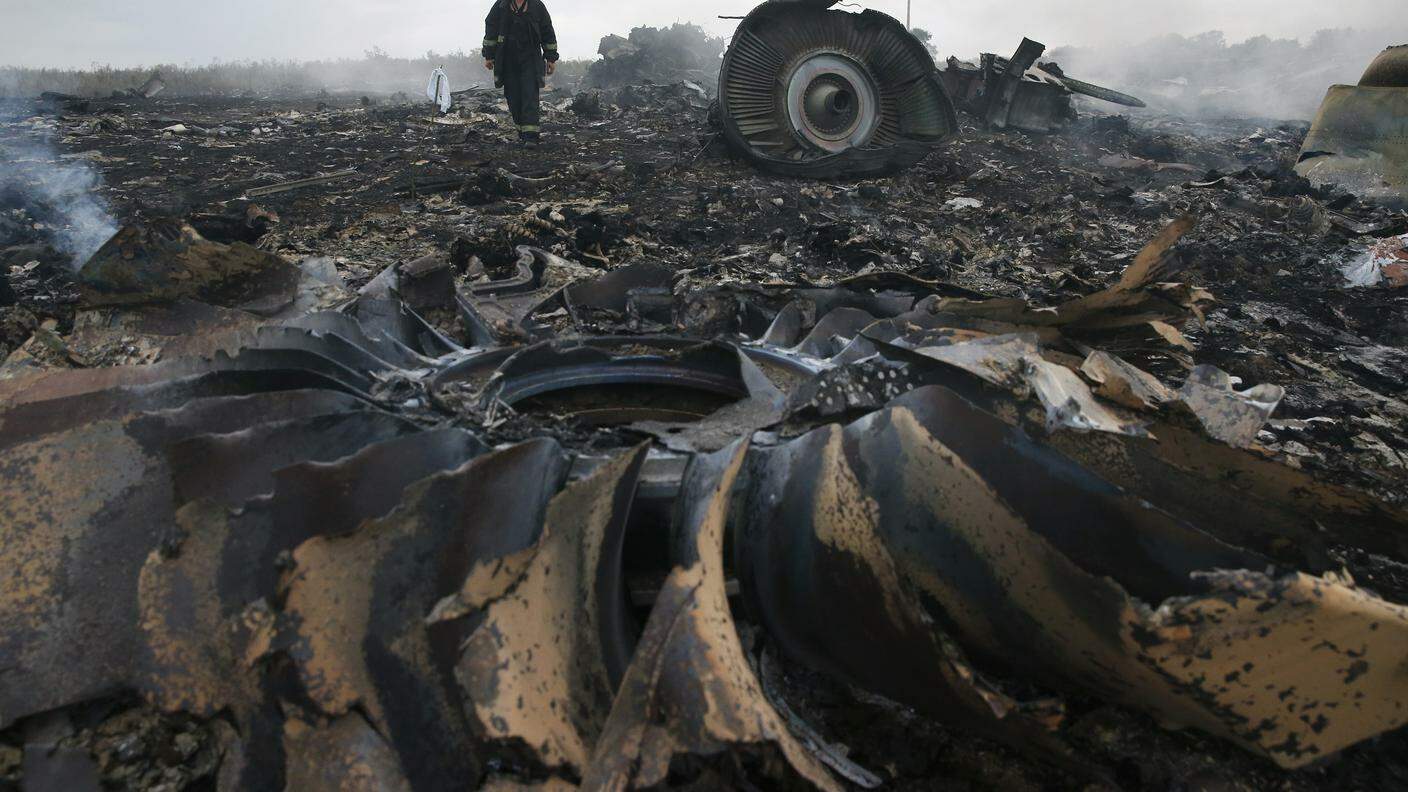 Il luogo del crash del volo MH17 malaysiano
