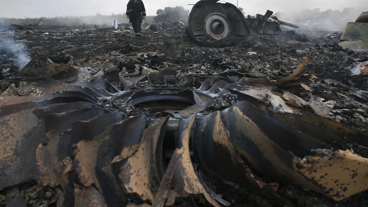 Il luogo del crash del volo MH17 malaysiano