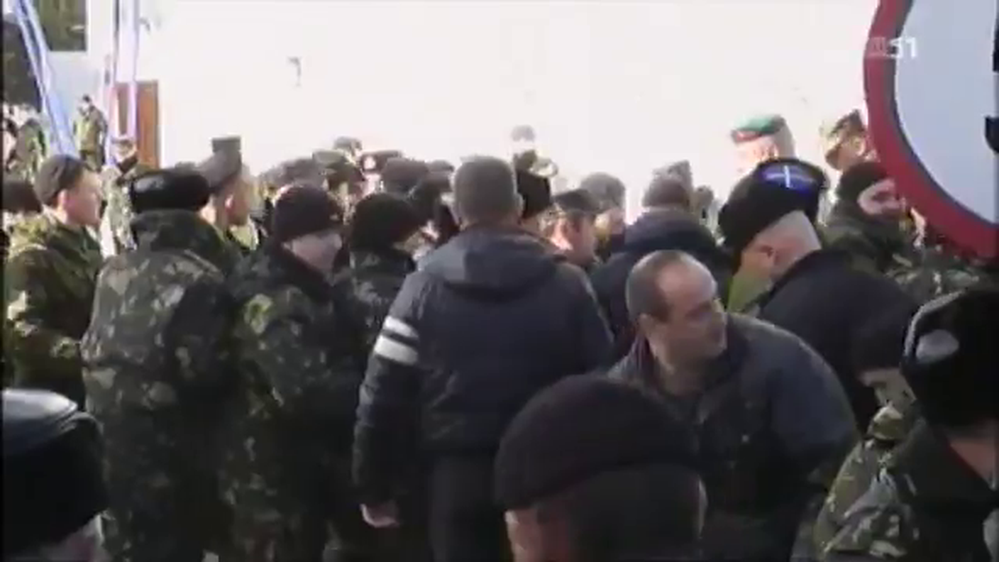 Ucraina: base navale ucraina occupata da filo russi