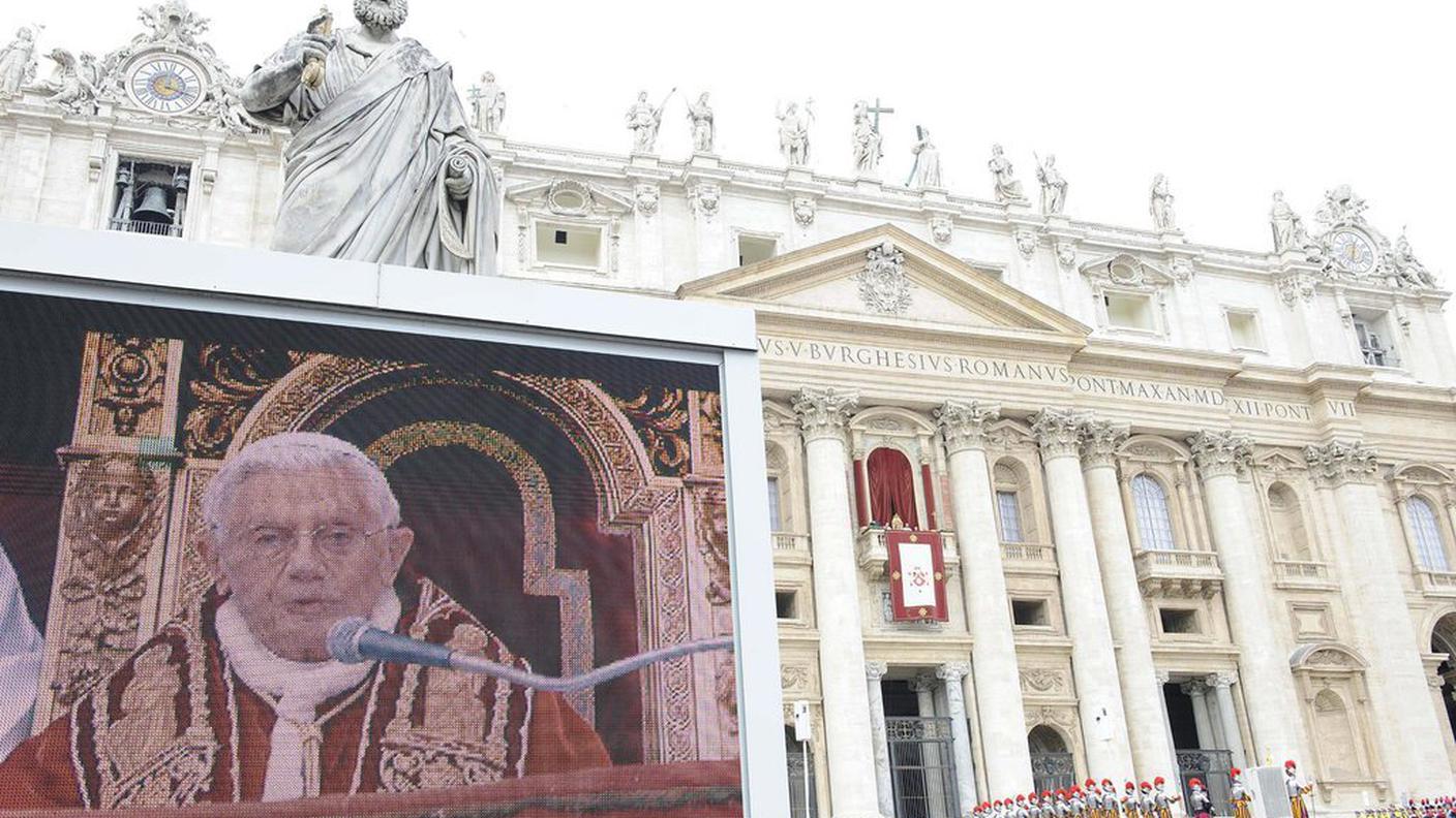 Un momento della messa in San Pietro
