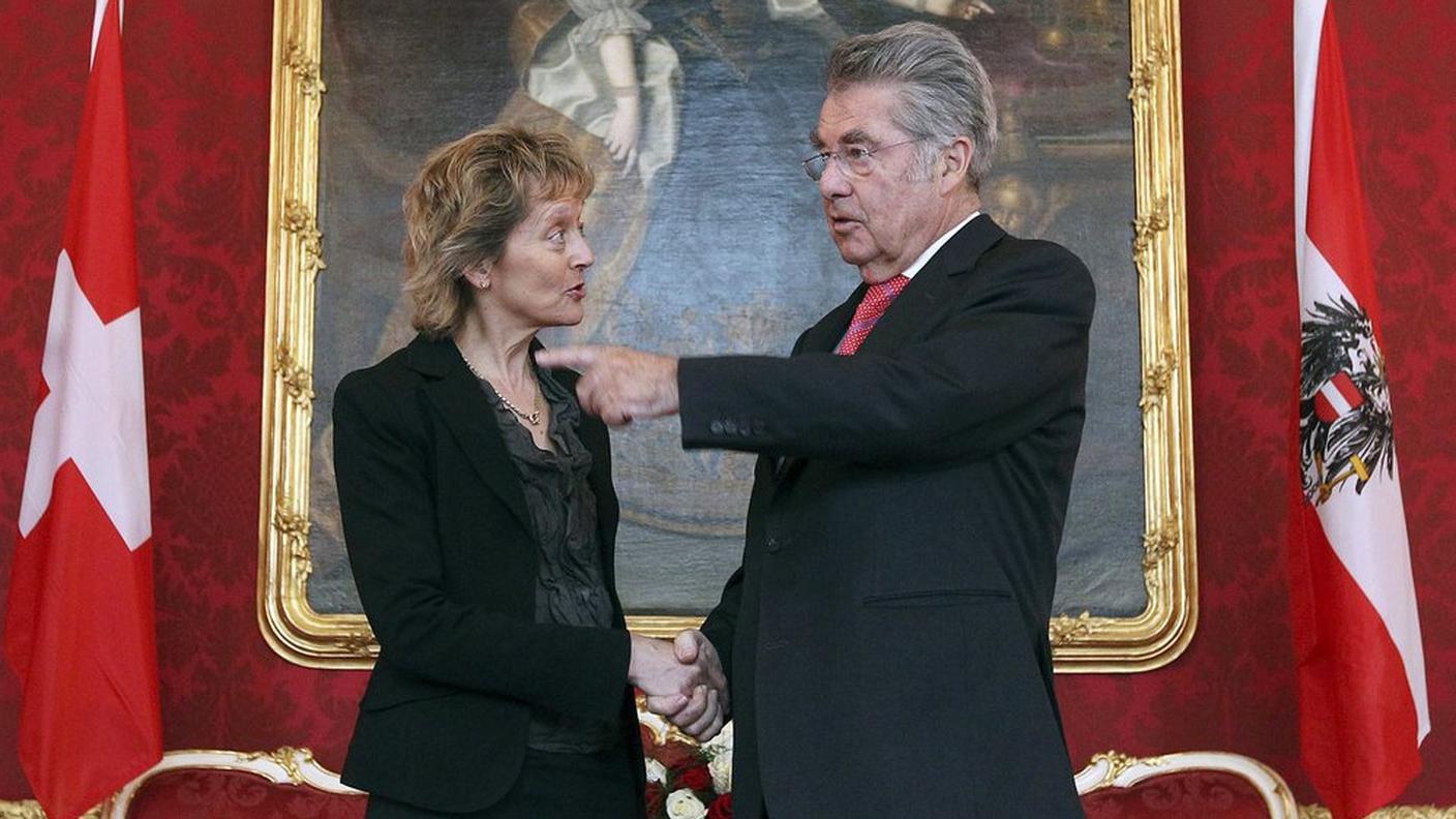 Eveline Widmer Schlumpf e Heinz Fischer