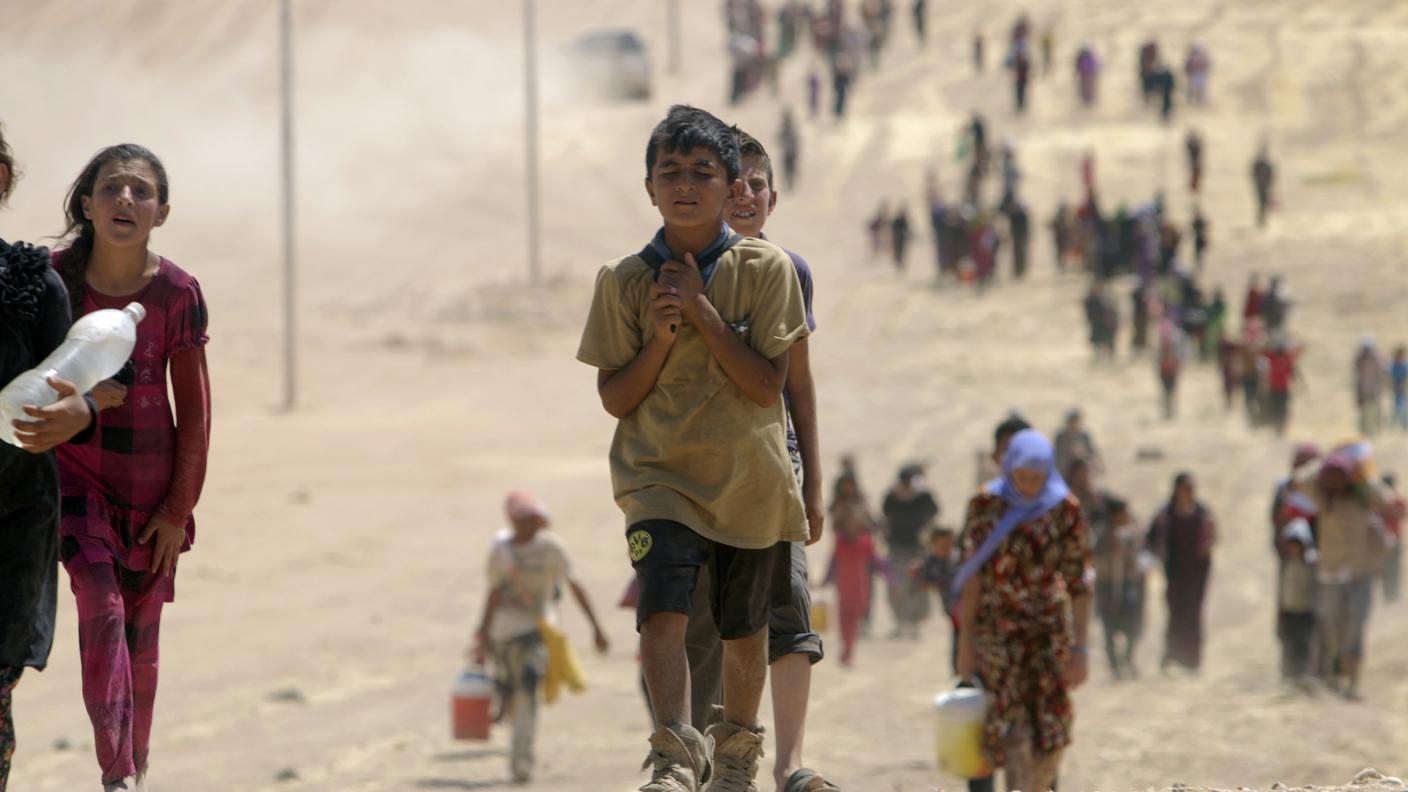 Bimbi Yazidi scappano dal massacro