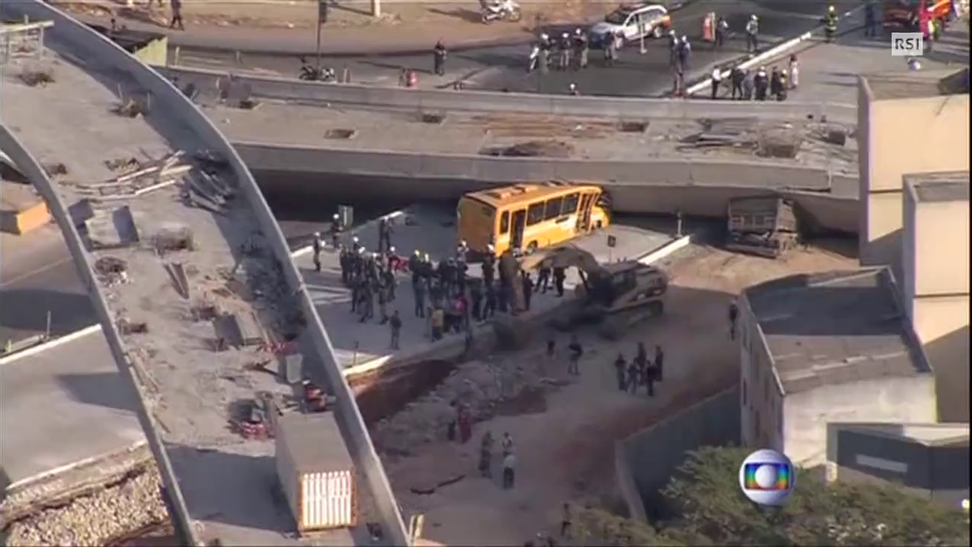 TG 20.00 del 04.07.2014: "Crolla un ponte a Belo Horizonte" di Naima Chicherio