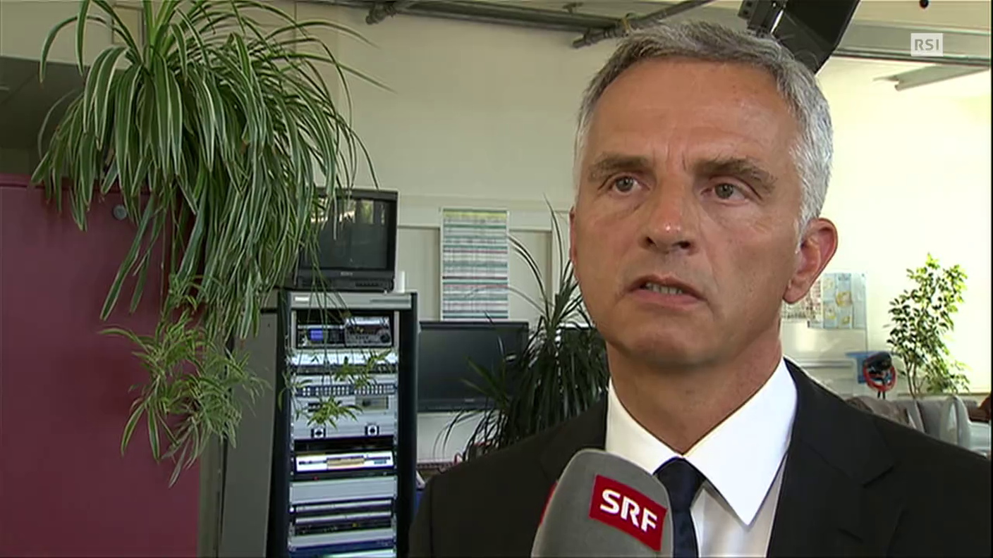 TG12.30 DEL 18.07.2014: "LA REAZIONE DI DIDIER BURKHALTER" INTERVISTA DI SRF