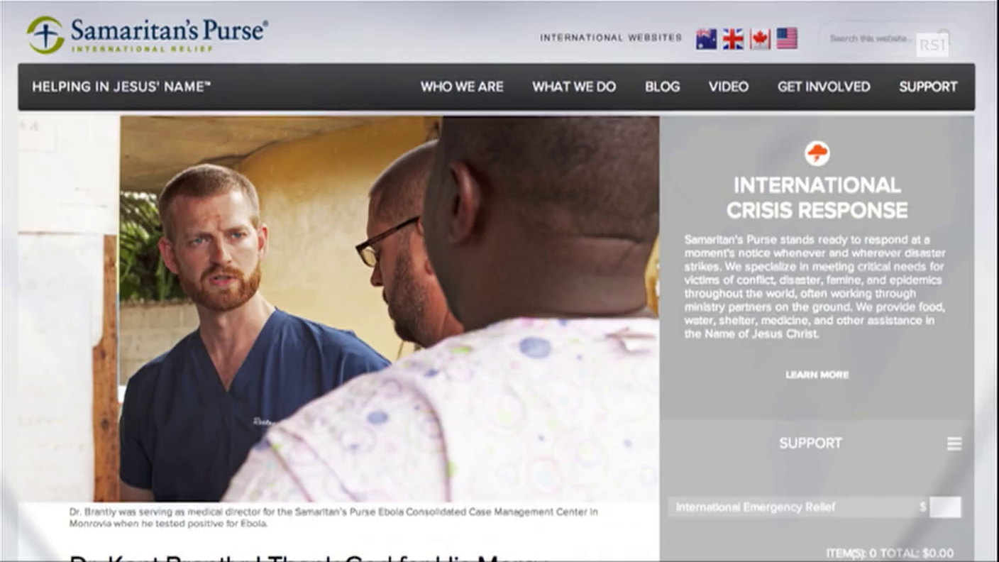 TG20 DEL 09/08/2014: "EBOLA, MIGLIORA IL MEDICO STATUNITENSE" DI ANGELO D' ANDREA