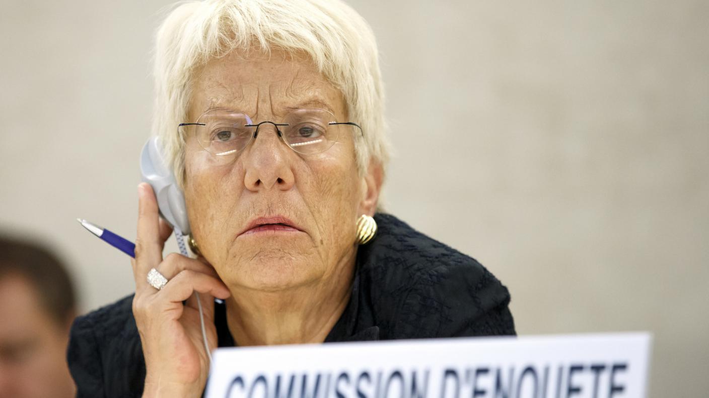 Carla Del Ponte, membro della Commissione Onud'inchiesta sulle violazioni in Siria