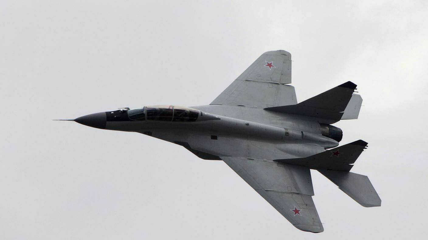 Un MiG29. Nel 2013 si era appreso che la Russia doveva fornirne dieci all'aviazione siriana