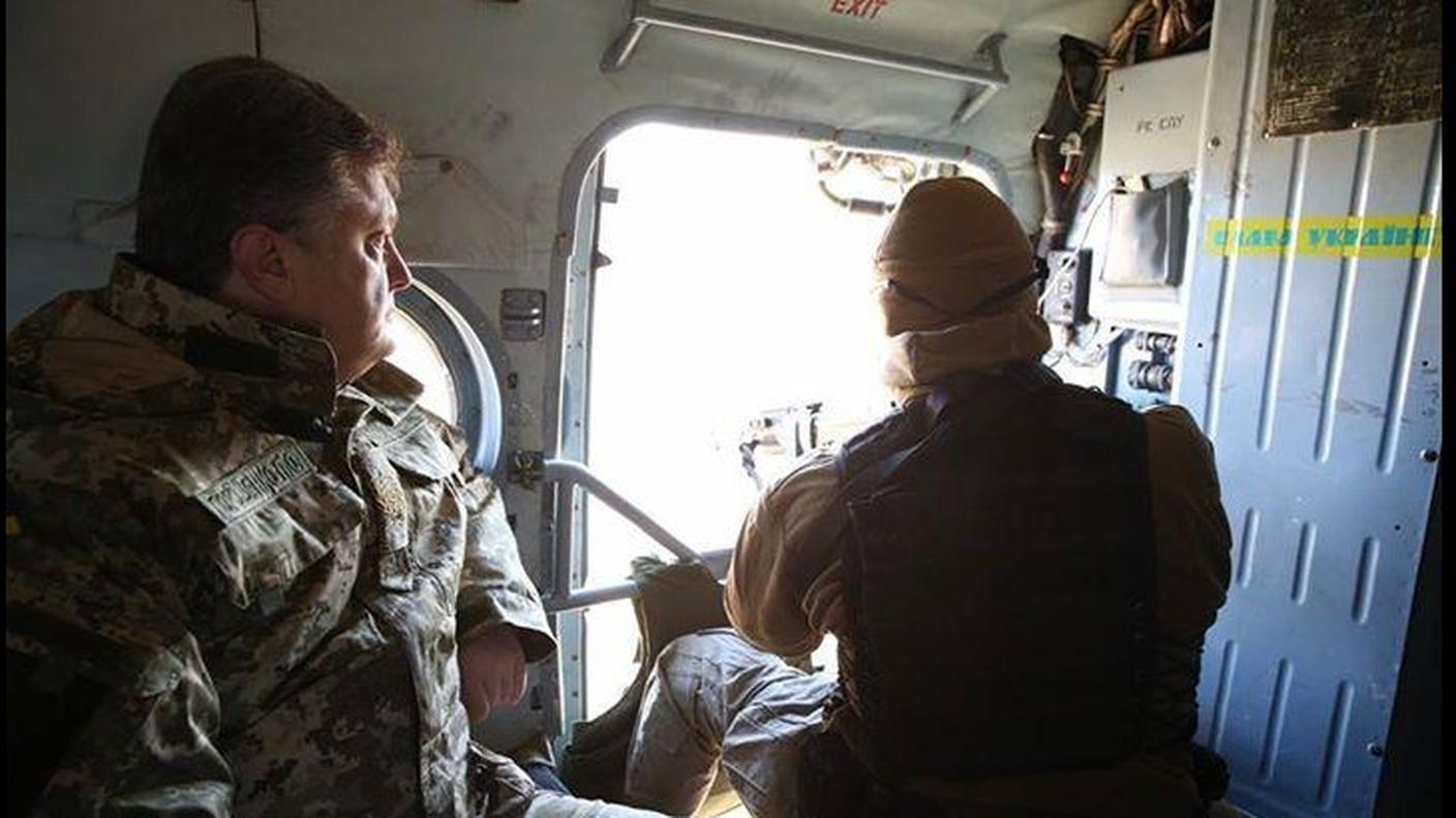 La foto diffusa in Twitter da Petro Poroshenko