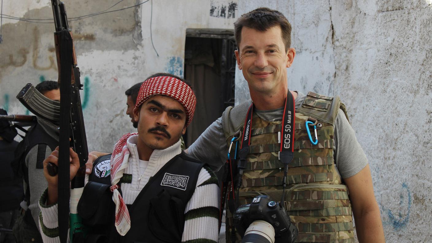 Cantlie nel 2012 in Siria, prima del sequestro