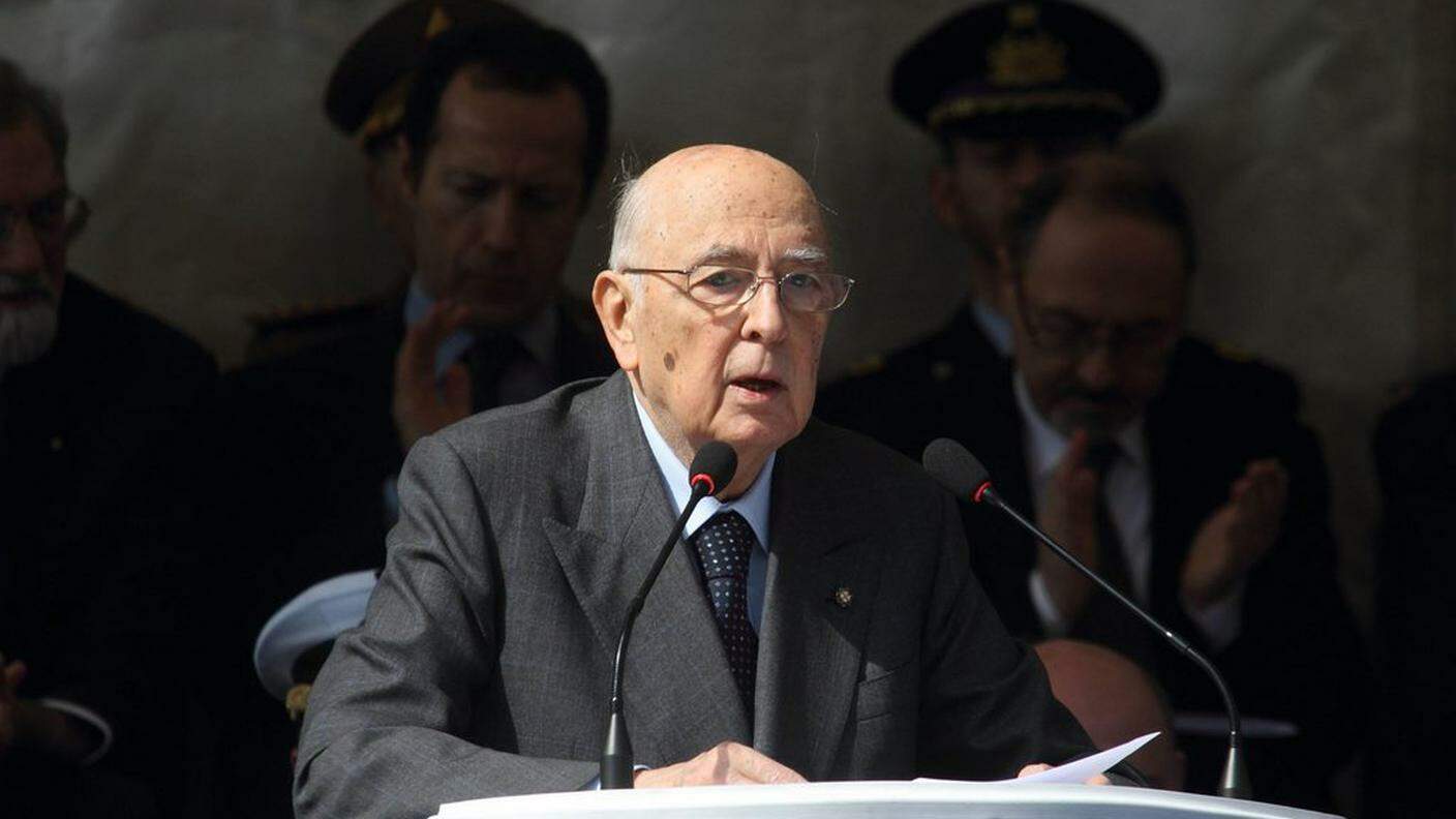 Il presidente della Repubblica italiana, Giorgio Napolitano