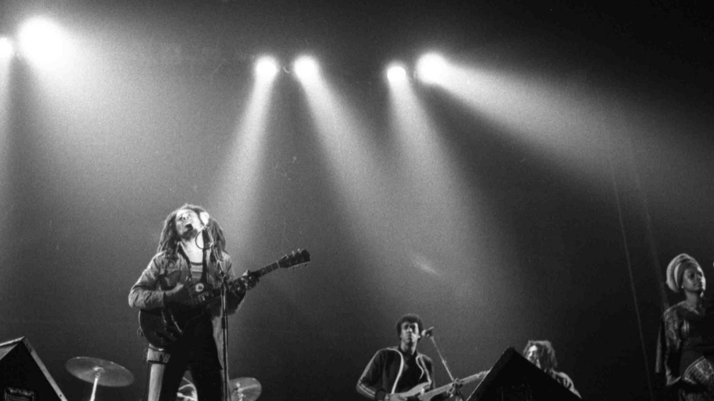 Bob Marley in concerto a Parigi nel 1980