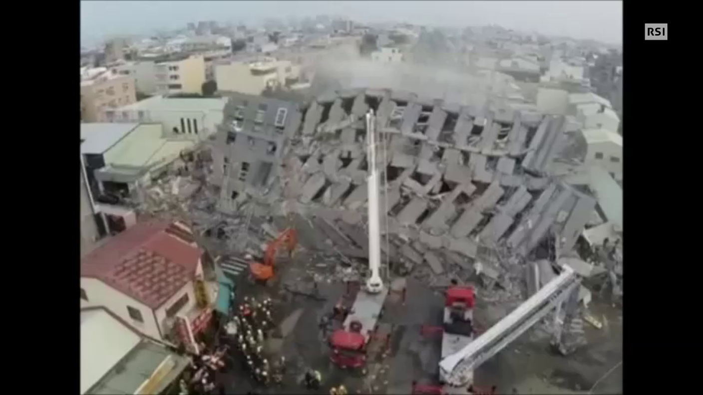 Le prime immagini del terremoto sull'isola di Taiwan - EBU