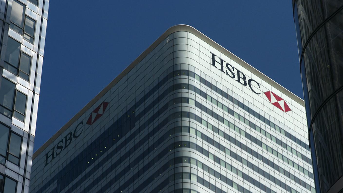 Il quartier generale londinese della HSBC: il più grande istituto europeo per capitalizzazione ha più di 7'000 filiali sparse in 80 Paesi