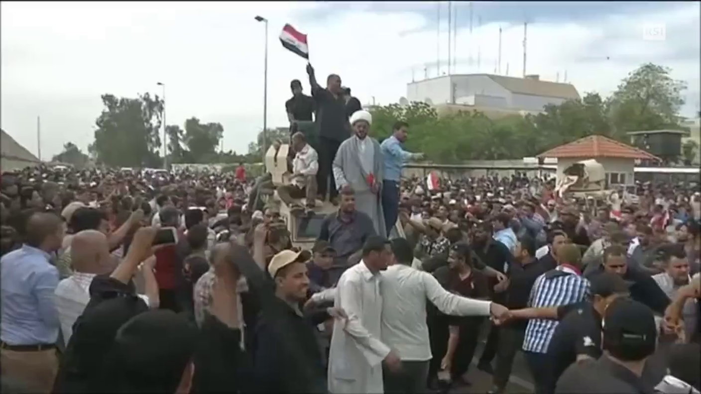 Le immagini della protesta a Baghdad (EBU)