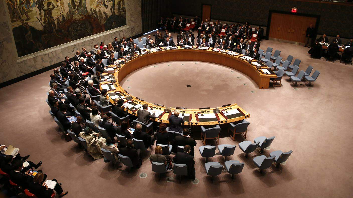 La sala del Consiglio di sicurezza dell'ONU