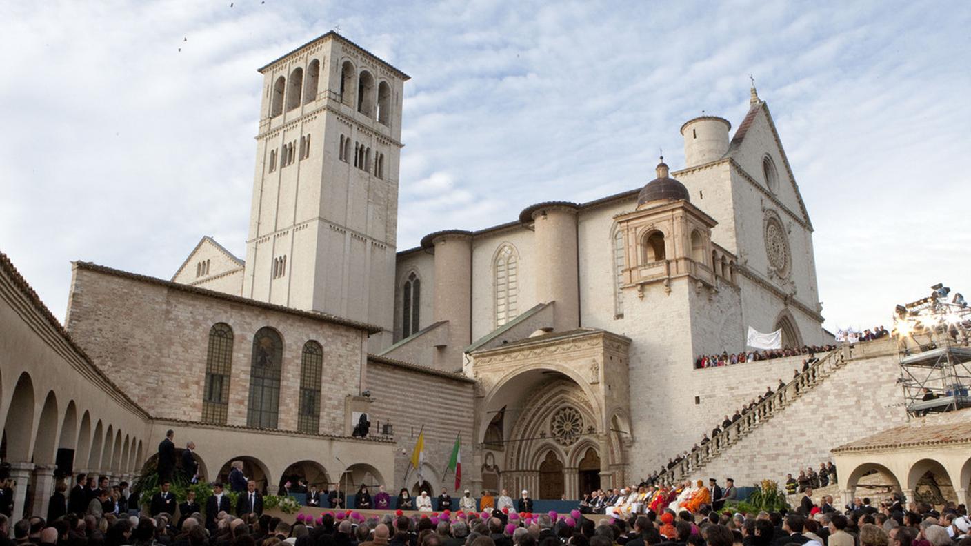 La basilica di Assisi dedicata al Santo fondatore dell'Ordine