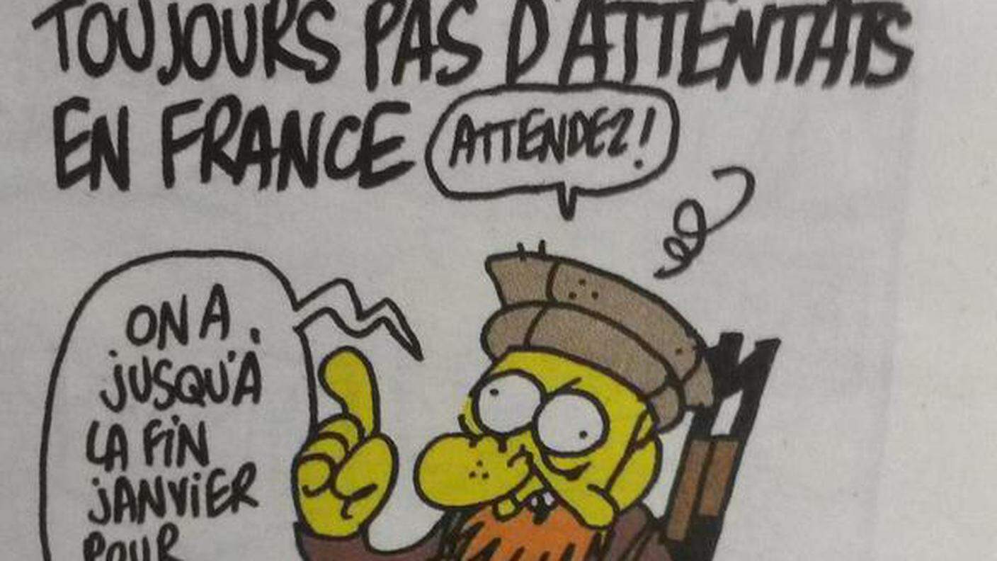 L'ultima vignetta realizzata da Charb per Charlie Hebdo