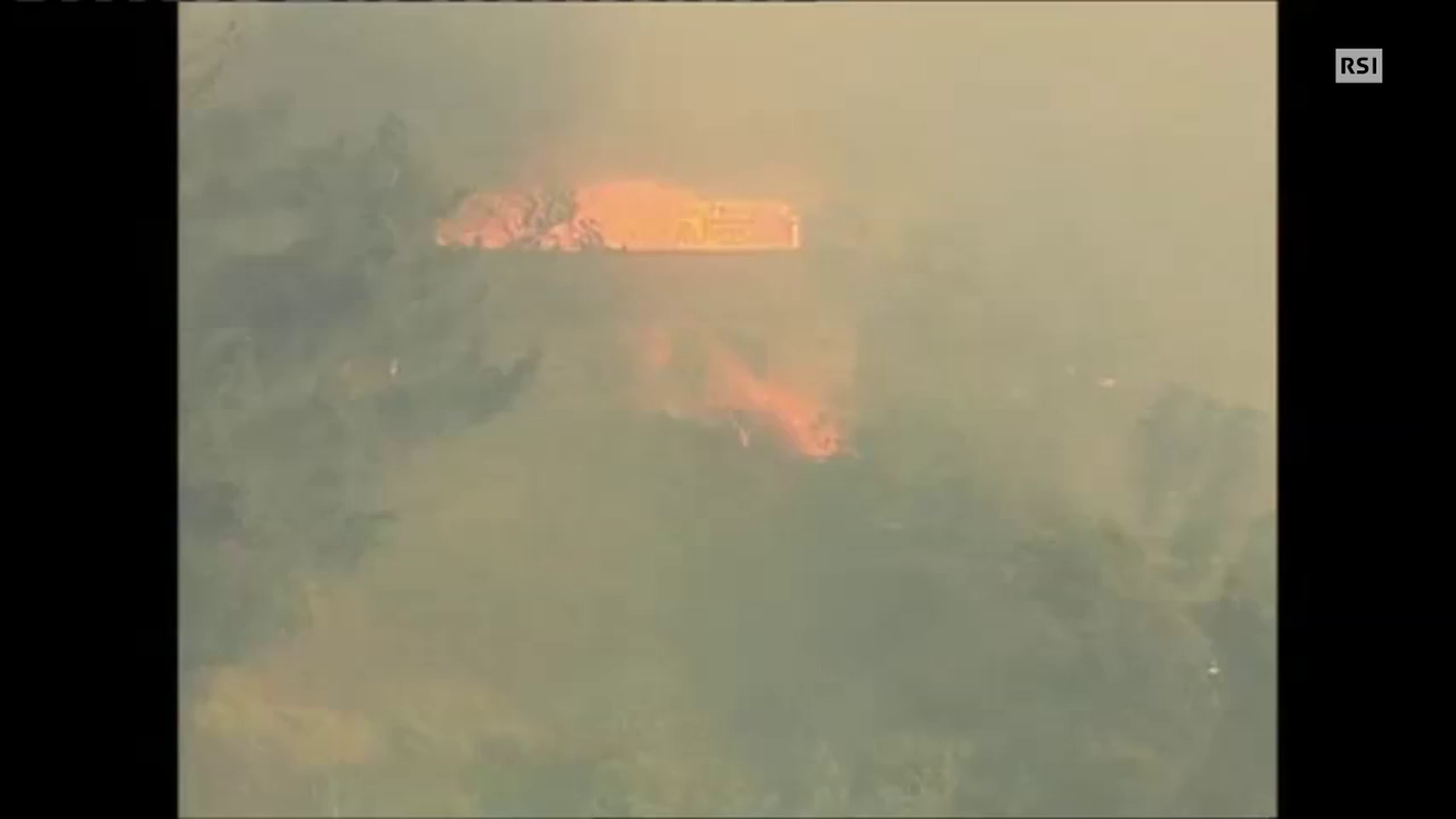Un breve video dell'incendio (EBU)