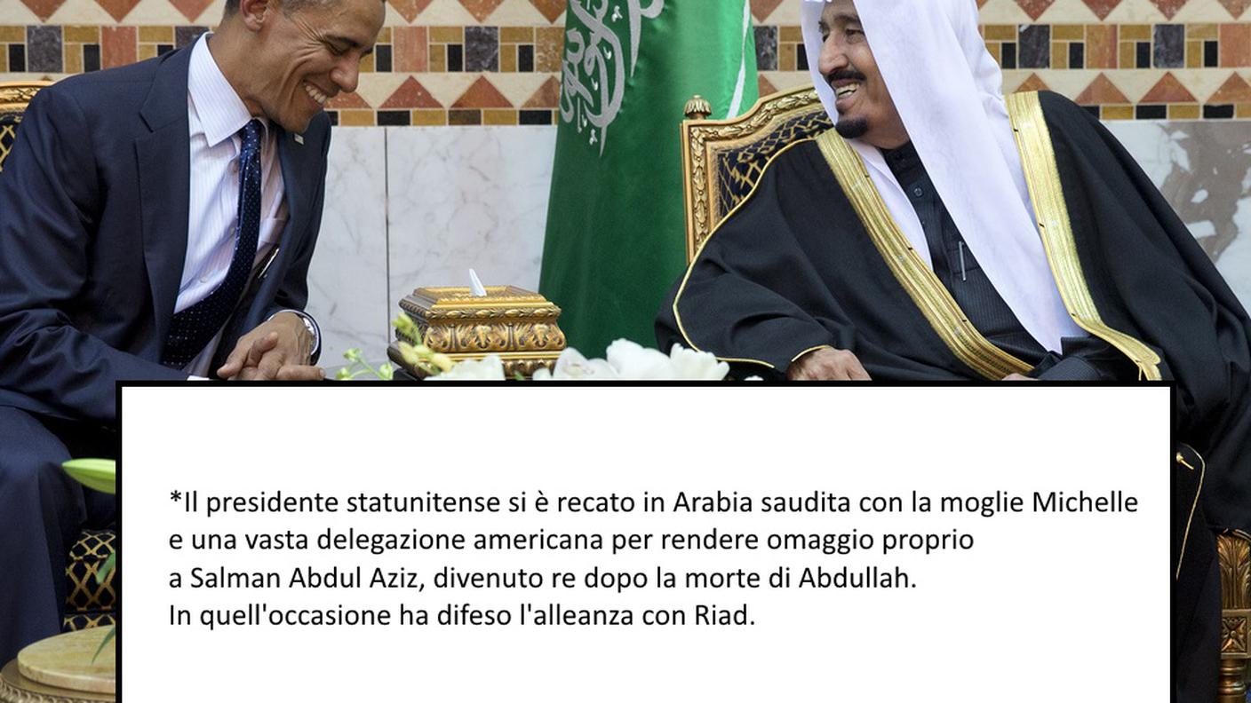 Obama con il nuovo re saudita