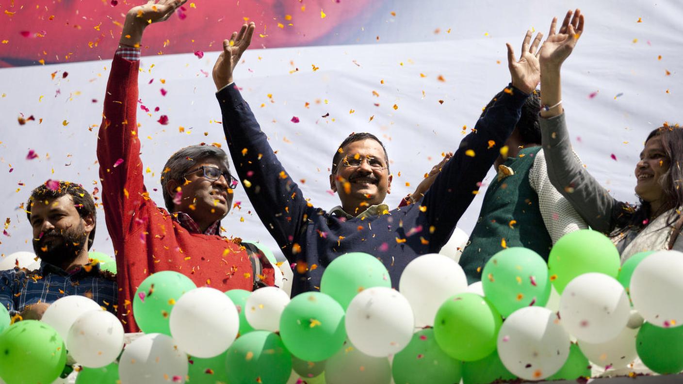 Al centro Arvind Kejriwal