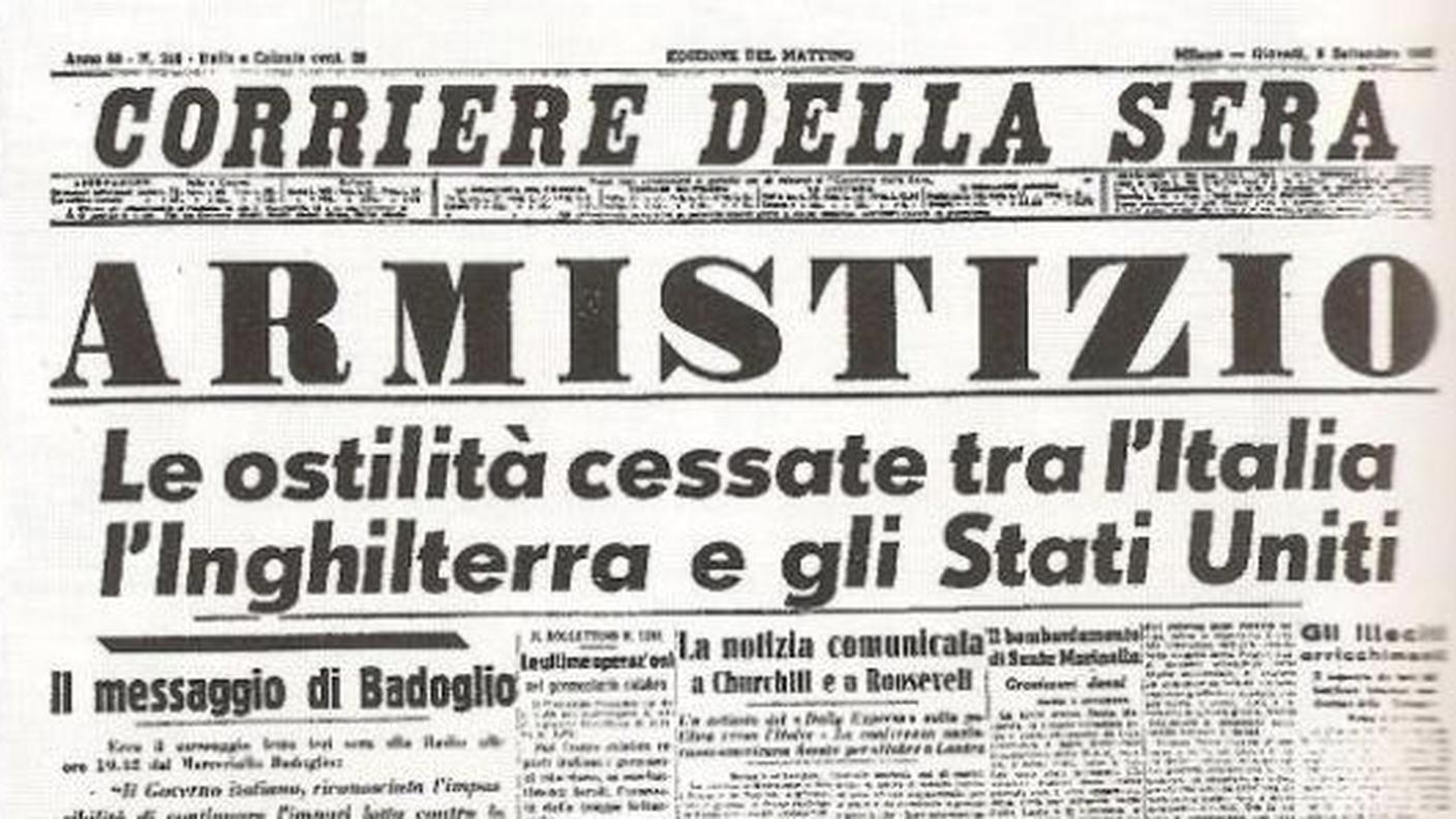 Armistizio Italia-angloamericani 08.09.1943, Corriere della Sera.jpg