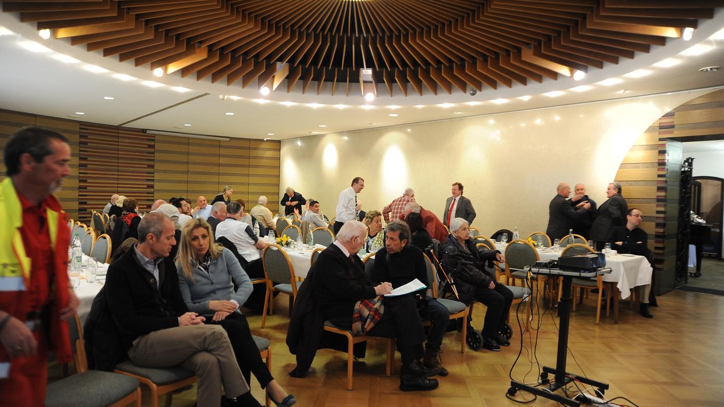 Molti i soci della SPAB presenti sabato all'hotel Unione a Bellinzona