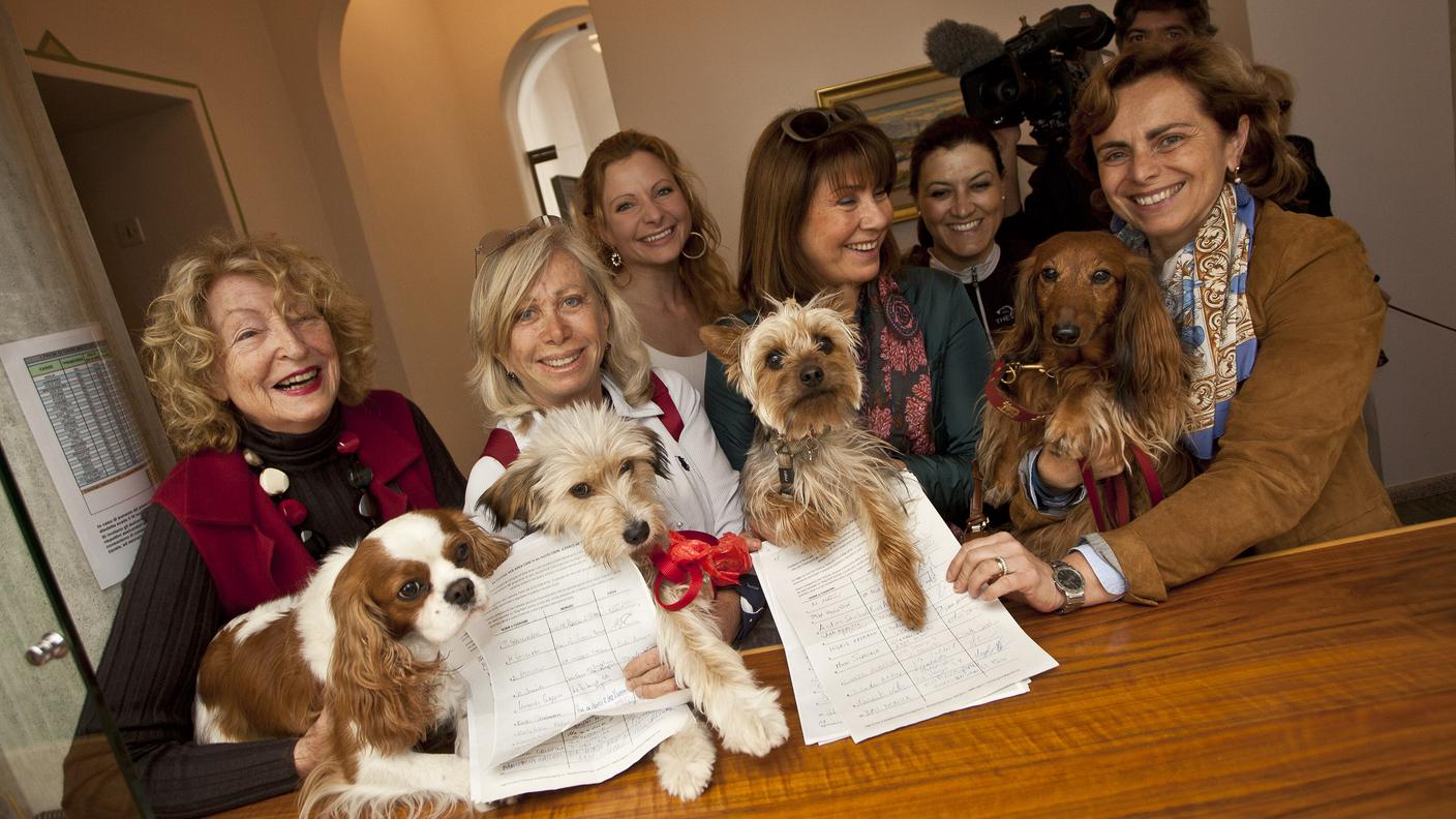 Consegna firme 2014 per un Dog Park a Lugano 01 Tipress.jpg