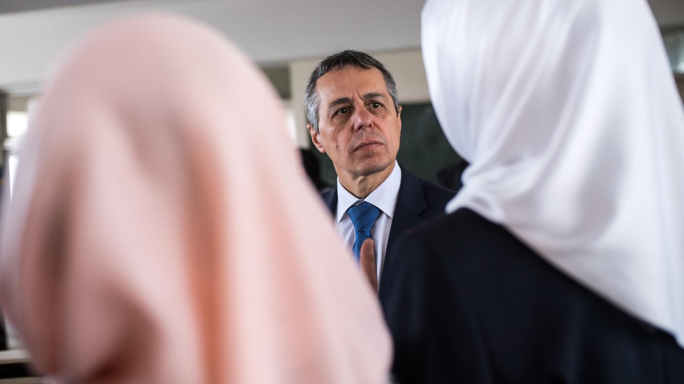 Il consigliere federale Ignazio Cassis in Giordania