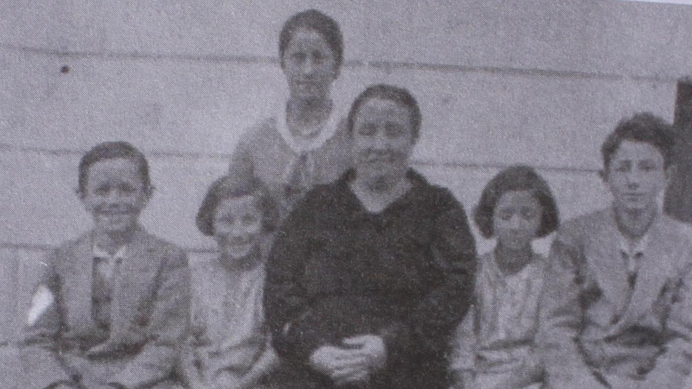 La famiglia Scheggia nel 1934 - pochi giorni prima del viaggio