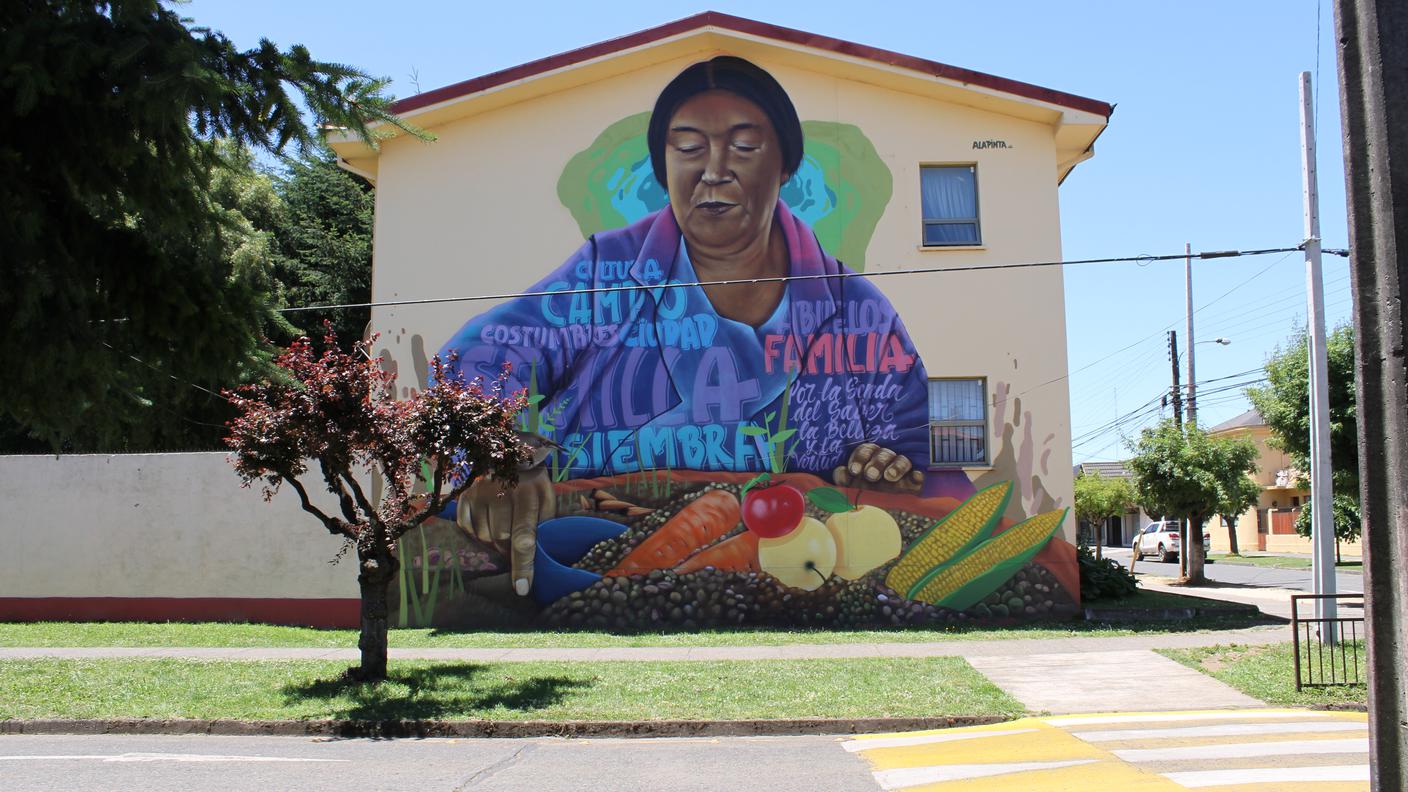 Street Art dedicata al popolo Mapuche