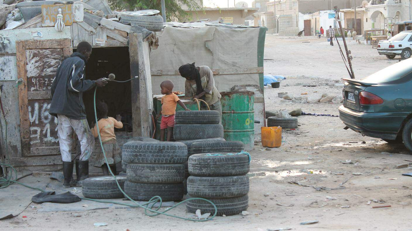 Una famiglia di haratine a Nouakchott