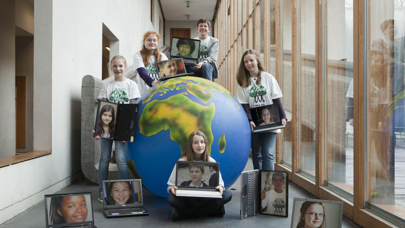 Europa - Giovani attivisti di Plant for the Planet in Germania (dove il movimento è nato)