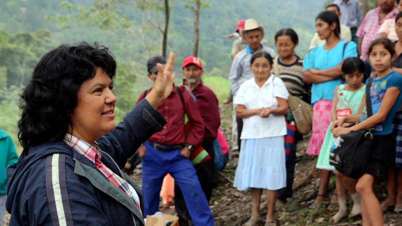 L'attivista hondureña Berta Caceres, uccisa nel 2016