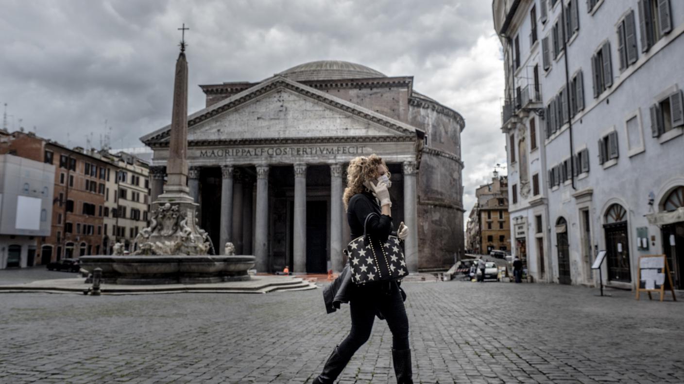 Roma, il Pantheon ai tempi del Covid-19