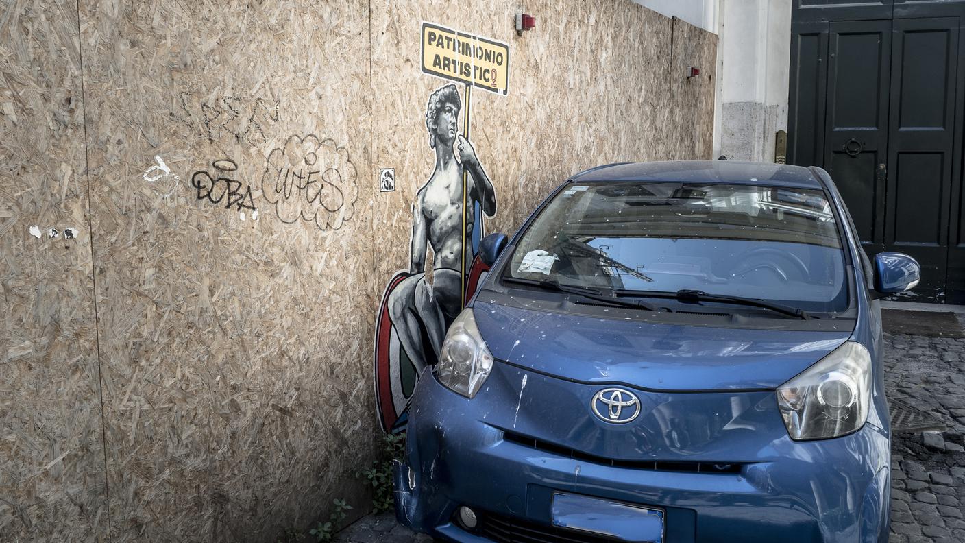 La street art contro il parcheggio selvaggio