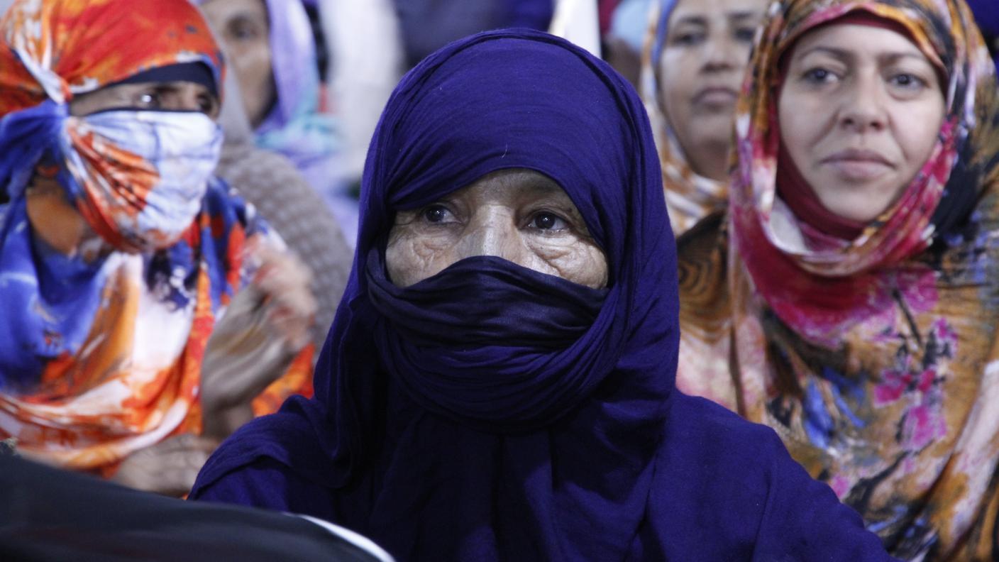 Una manifestazione per la libertà d'espressione nel Sahara Occidentale - campi di rifugiati 