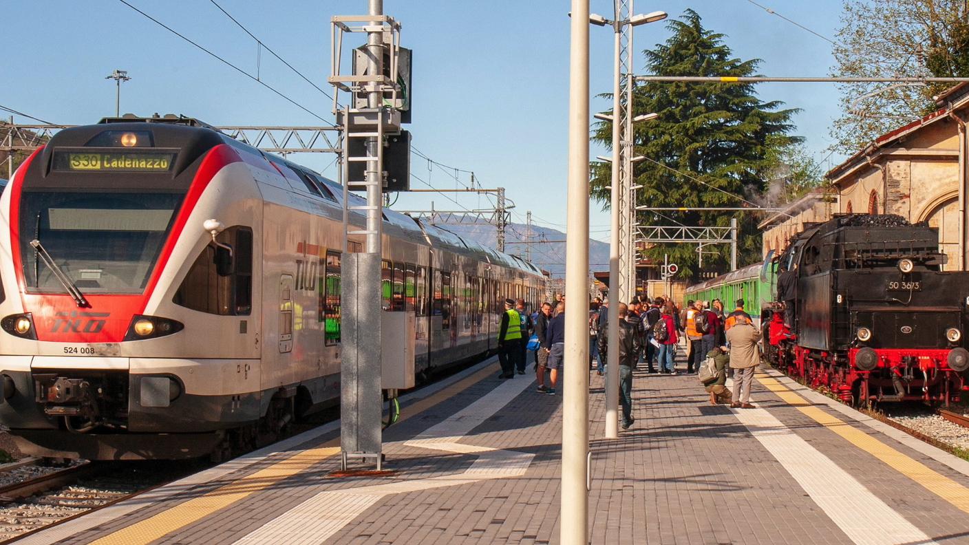 Il binario dedicato ai treni storici 