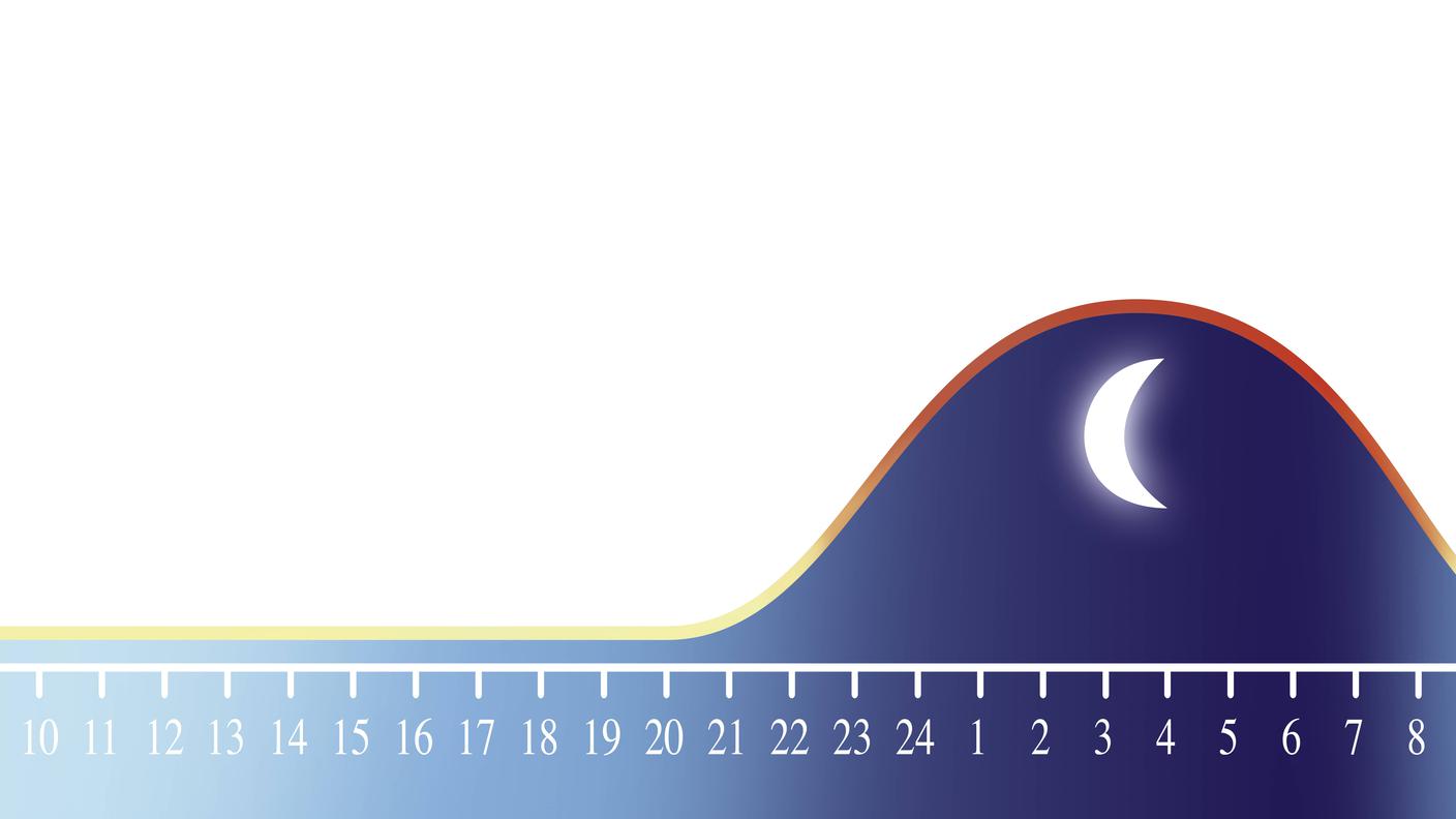 L'orologio biologico interno: quando la luce diminuisce aumenta nel cervello la produzione di melatonina, l'ormone che regola il ciclo sonno-veglia