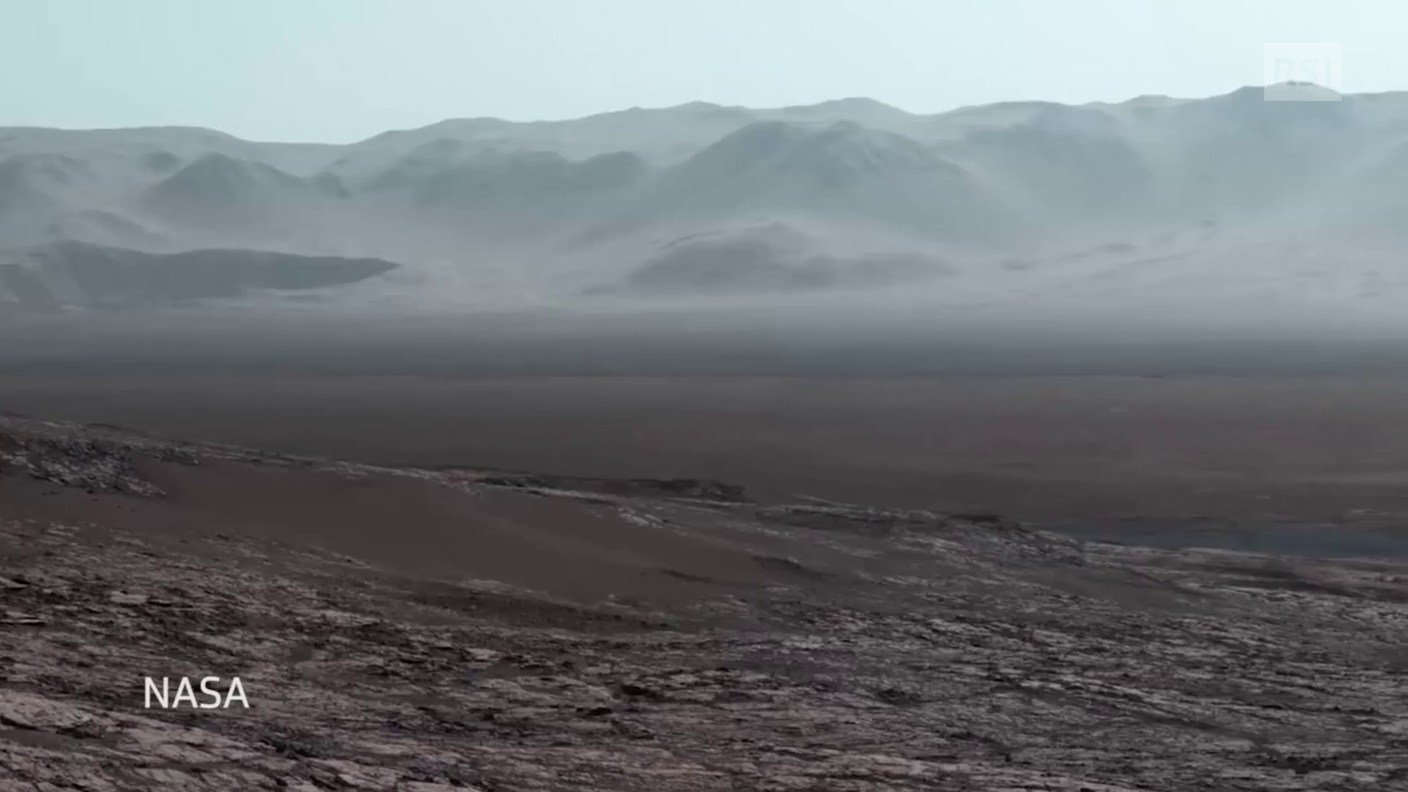 Veduta di Marte dalla sonda Curiosity