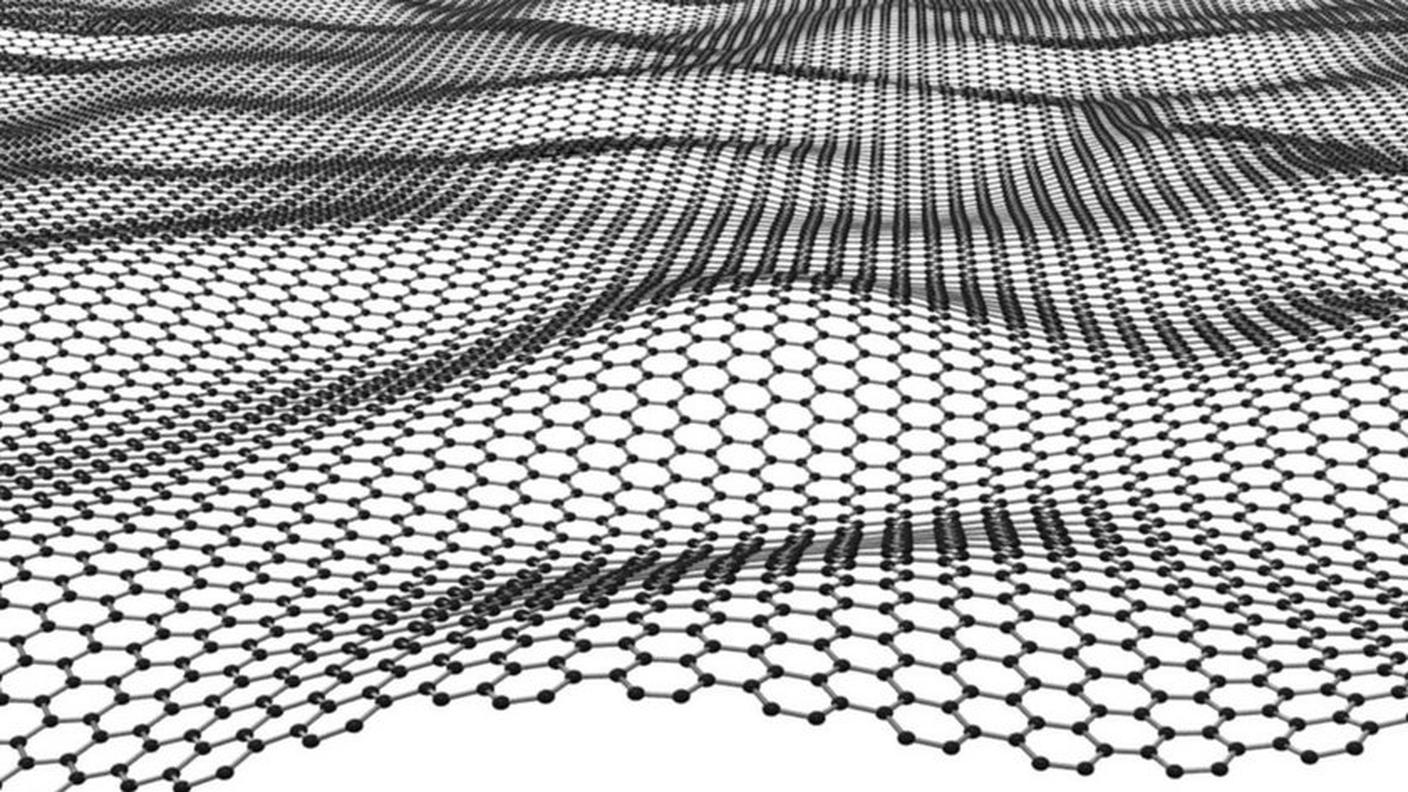 Una lamina di grafene (nella foto) e degli altri materiali ottenuti dall'affiancamento di singoli atomi ha uno spessore di circa un milionesimo di millimetro