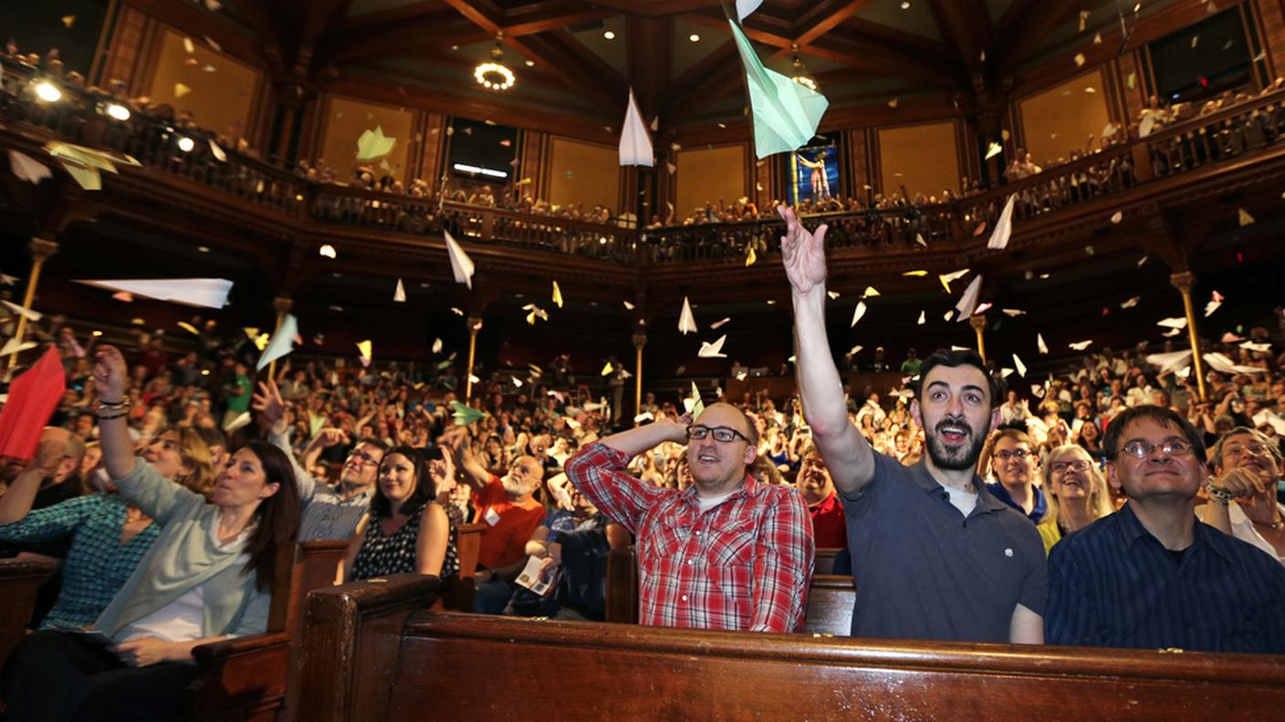 Il pubblico durante la ceriomonia di premiazione