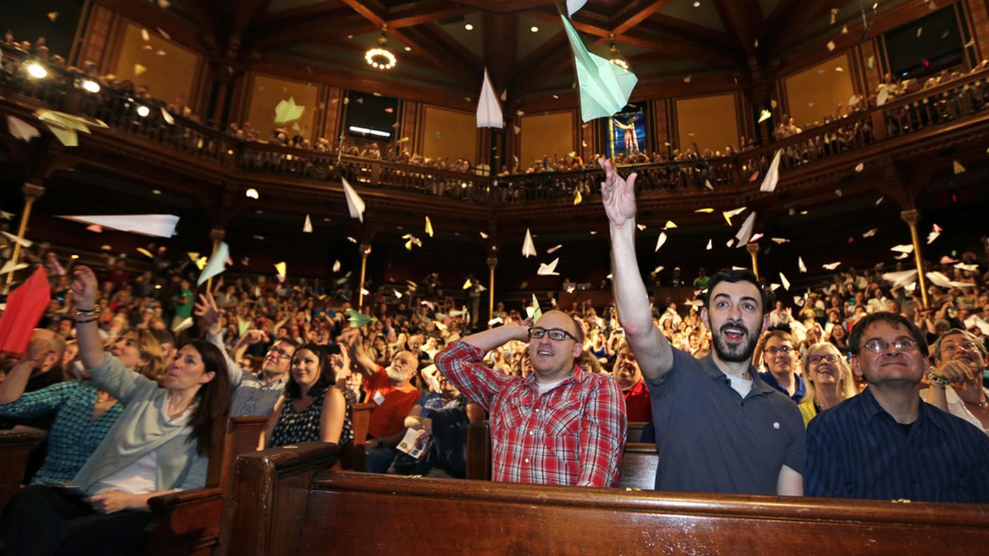 Il pubblico durante la ceriomonia di premiazione