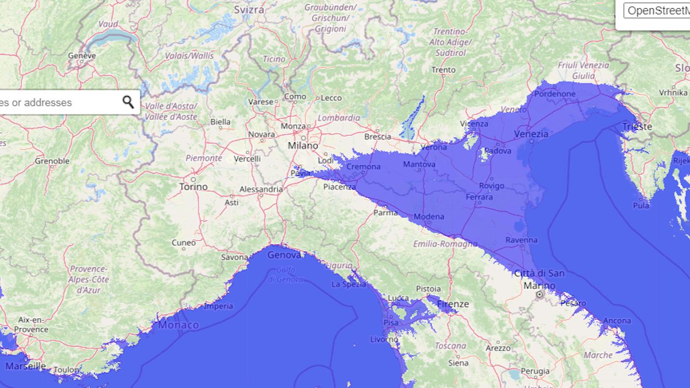 Se i mari si innalzassero di 60 metri