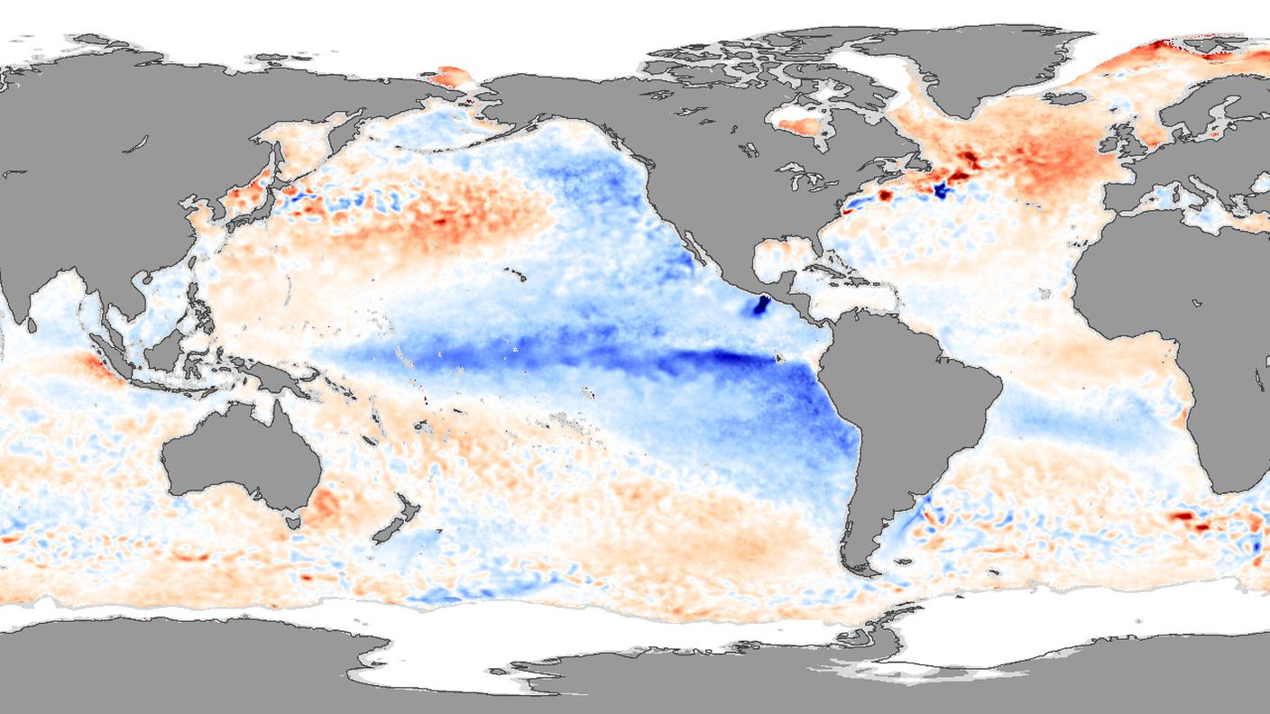 Il fenomeno 'La Niña' nel novembre del 2007 